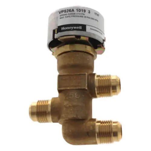 SK0247792-US20260702-105043-0 Honeywell VP522A1039 Three-Way Mixing Unitary Water Valve 2.5CV - Image 1