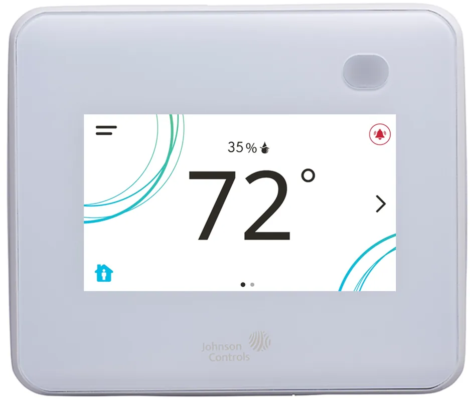 Johnson Controls TEC3613-14-000 TEC3000 BACnet or N2 Networked Thermostat Controller with Occupancy Sensor and Dehumidification White