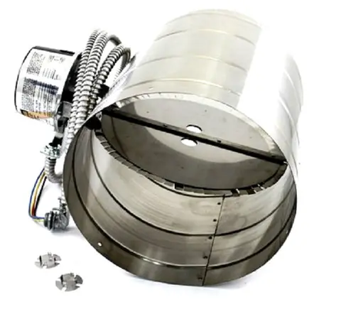 SK0250624-US20260702-105043-0 Burnham 8116327 10 Automatic Vent Damper w/ 8136292 Harness & Loose KO Gas Boilers - Image 1