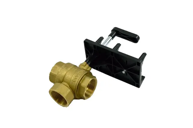 Siemens Building Technology 1 1/2" Npt 25Cv 3W Ball Valve
