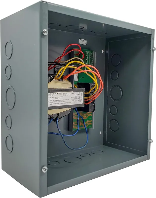 SK0251109-US20260702-105043-0 Functional Devices PSH300A 300VA Power Supply Three 100VA Class 2 Outputs 480/277/240/120 Vac to 24 Vac Metal Enclosure - Image 1