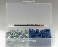 Peco Fasteners 8708E - ANCHOR KIT 8 X 1" HEX TAPPING SCREW (100 PIECE BOX KIT) 8708E