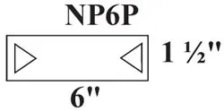 Mullen NP6P - STUD GUARDS 1-1/2"X6" 16GA FOR METAL OR WOOD STUDS (INTERLOCKING CLEATS ONLY) NP6P 100/BX