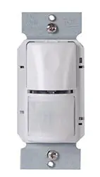 Topaz WS-250W - WS-250W OCCUPANCY SENSOR, PIR, WALL SWITCH, 120 OR 277 VAC, 1000 SQ. FT. COVERAGE, WHITE