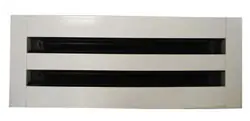 Airguide 48ASD2SL1 - 48" ASD TYPE 1, 2 SLOT, 1" SLOT W/ APC & END FLANGES WHITE