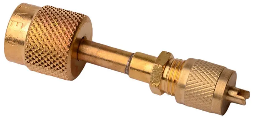 SK0252668-US20260702-105043-0 DiversiTech MSA-45 1/4 x 1/2 Male Flare x FPT Brass Mini-Split Service Valve Adapter - Image 1