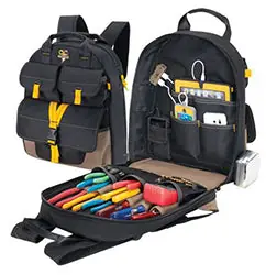 Custom LeatherCraft ECP135 - ECP135: 23 POCKET-UNIVERSAL CHARGING BACKPACK