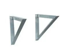The Metal Shop 007-845V - ENGINEERED ALUMINUM WALL BRACE 30"HX36"D 350-425LB CAP. UP TO 186MPH WIND LOAD 7-845V INCLUDES 771-S CLIPS & SCREWS