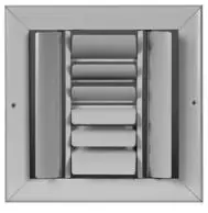 Airguide CBML4MEWH_14X14 - CBML-4ME 14X14 4WAY CURVED BLADE CEILING REGISTER WHITE 10/CS