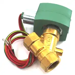 ASCO 8210G15-480V Solenoid Valve 1/2 Inch NC 5/150 Air 1/125 Water Brass