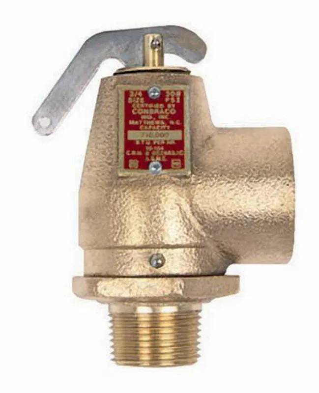 SK0255765-US20260702-105043-0 Apollo Valves 10-100 Series 3/4 x 1 in. Bronze MNPT x FNPT 50# 250F Relief Valve 10-104-10 - Image 1