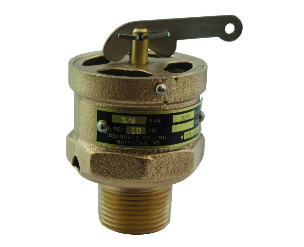 Apollo Valves 13211B15 13 Series 3/4 in. Bronze MNPT x FNPT 15# 250 Relief Valve