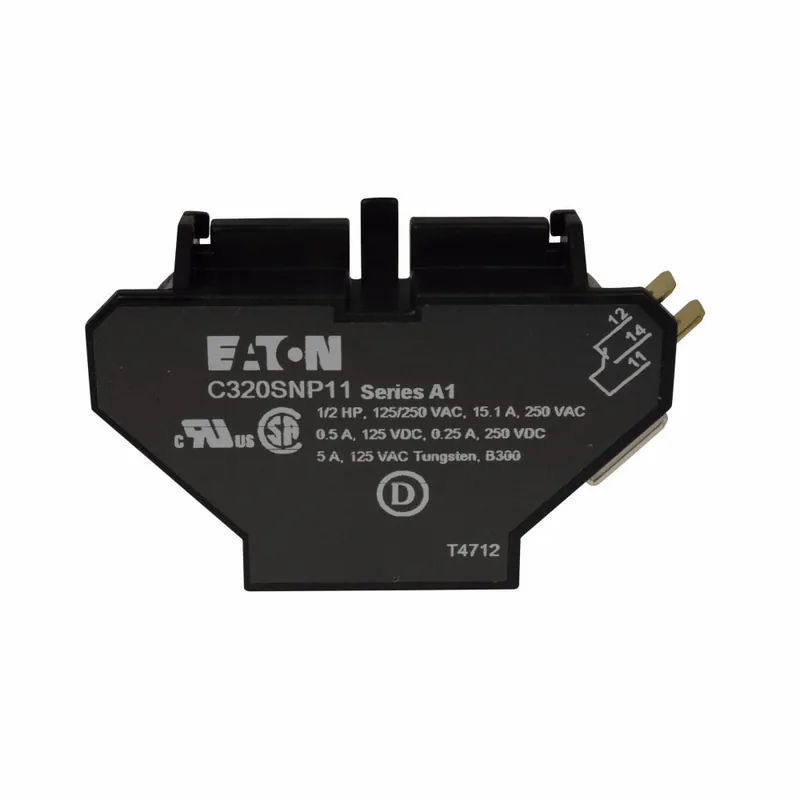 SK0256463-US20260702-105043-0 Eaton C320SNP11 1NO1NC Freedom Auxiliary Contact Side Mount - Image 1