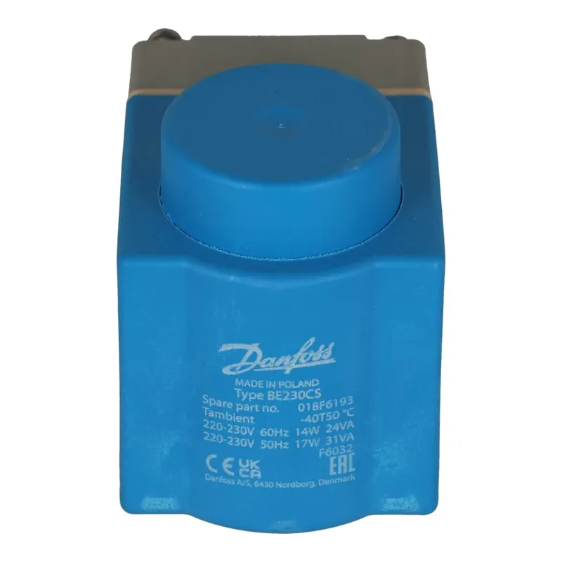 Danfoss 018F6732 Solenoid Coil 230VAC 10W IP67 Enclosure