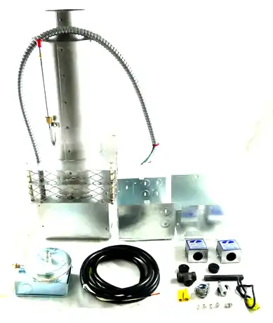 Field Controls 46417901 SWG-3WH Power Venter 3 Inch Sidewall Kit for 30mV Gas Water Heaters up to 70,000 BTU