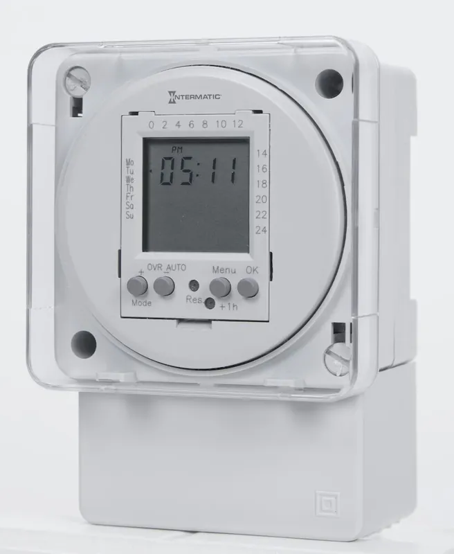 SK0258271-US20260702-105043-0 Intermatic FM1D20A-24 Electronic Time Control 24V SPDT - Digital Timer for Lighting and HVAC - Image 1