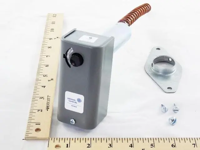 Johnson Controls A19EBC-1 Temperature Control 100-350F SPDT Duct Mount with 8.75 Inch Probe