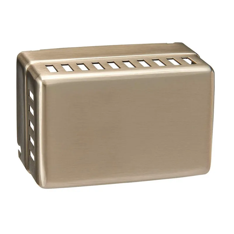Johnson Controls T-4002-2132 Thermostat Cover Vertical No Thermometer Nickel