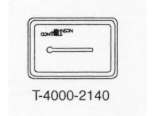 Johnson Controls T-4000-2140 Beige Plastic Cover