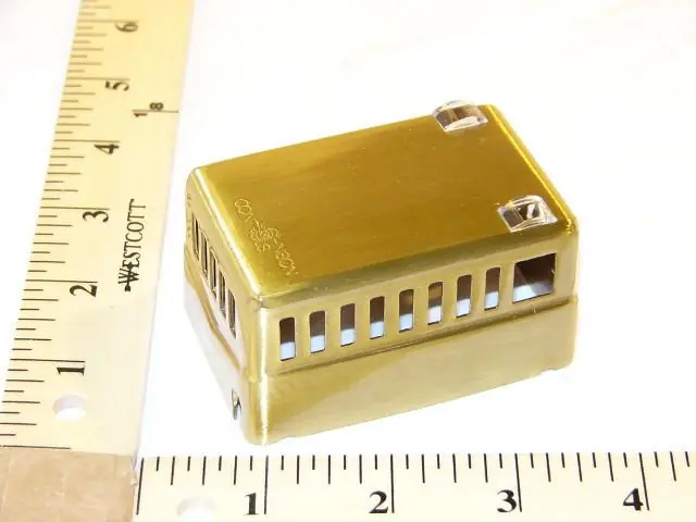 SK0259308-US20260702-105043-0 Johnson Controls T-4506-2003 Metal Cover Vertical Dual Window Brass - Image 1