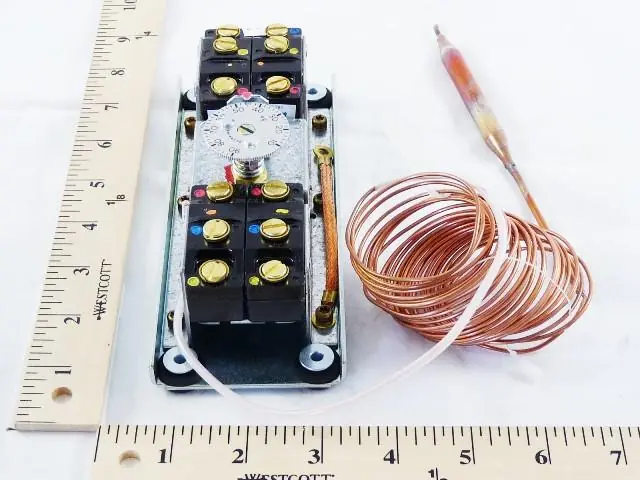 Johnson Controls A36AHB-1 - 10/90F,15',SPDT,TEMP CTRL,4STG
