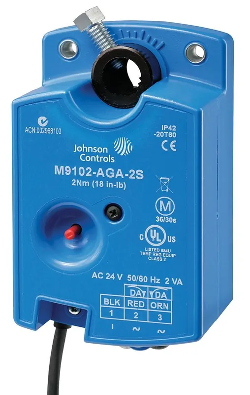SK0260122-US20260702-105043-0 Johnson Controls M9104-IGA-2S Electric Non-Spring Return Actuator 24V OnOff Float with 48 Inch Cable - Image 1