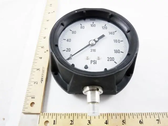 Kodiak Controls 4501-4.5-4-200 - 0-200# 1/4"BTM 4.5"DIAL GAUGE