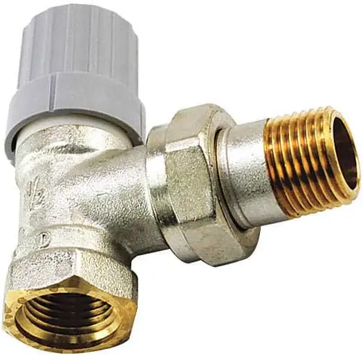 Danfoss 013G8014 RA2000 1/2 Inch NPT Angle Radiator Valve Body Cv 1.6