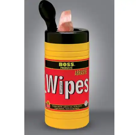 SK0263256-US20260702-105043-0 BOSS 89300 - Dual Sided Smooth/Abrasive Cloth Towelettes - Image 1