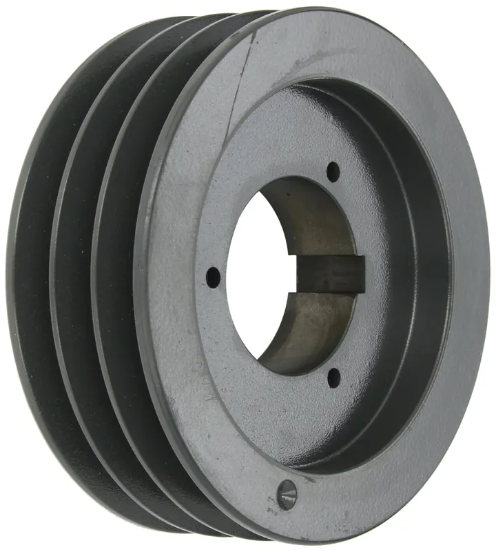 Browning 3B5V66 Split Taper Sheave, Cast Iron, 3 Groove, A, B or 5V Belt, Uses B Bushing