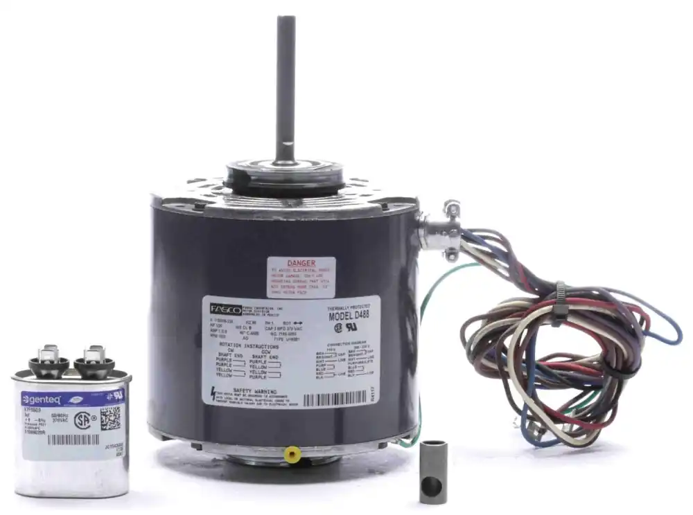 Fasco D488 1/20 HP Condenser Fan Motor 115/208 to 230 VAC