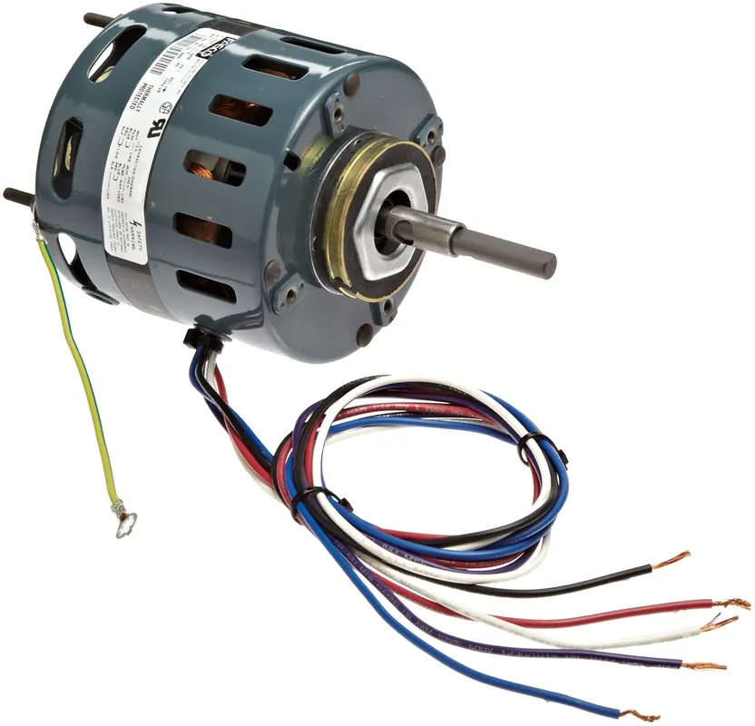 SK0263603-US20260702-105043-0 Fasco D483 4.4 Frame Open Ventilation Shaded Pole Refrigeration Fan Motor 1/15 HP 1550RPM 115/208-230V Sleeve Bearing CCW Rotation - Image 1