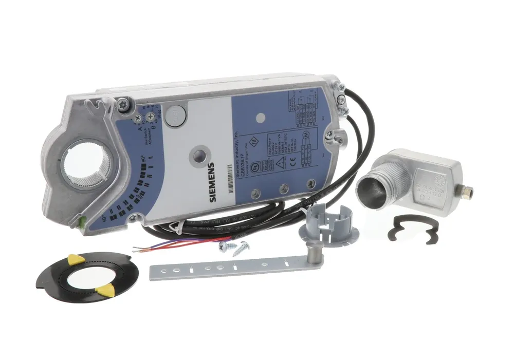 Siemens Building Technology GBB136.1P - 3Pt Nsr 24V 221#In Aux Plen for Building Automation