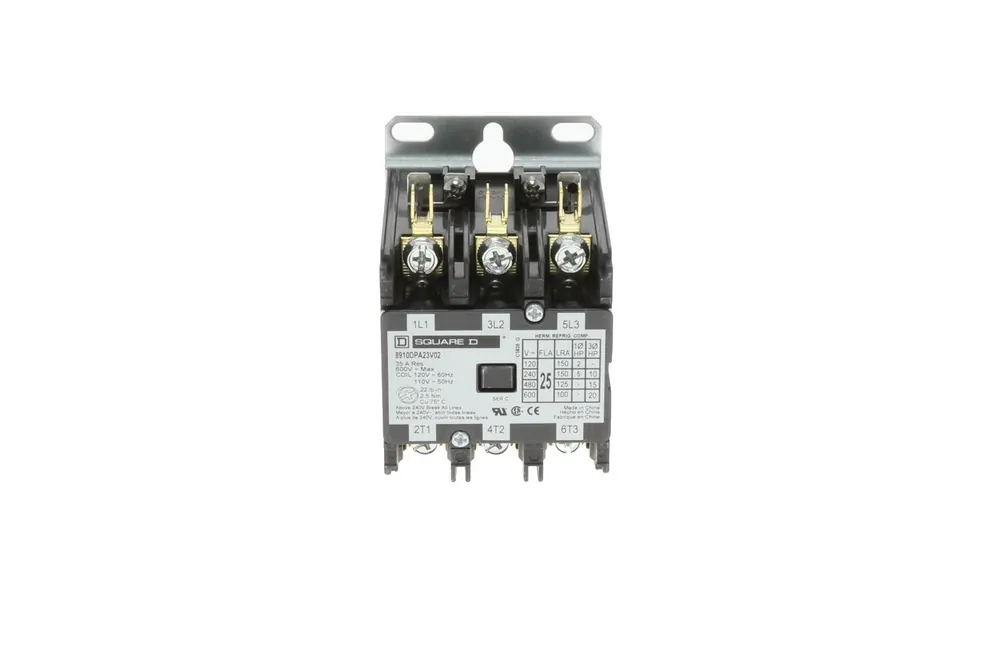 SK0265081-US20260702-105043-0 Schneider Electric (Square D) 8910Dpa23V02 - 120V 25A 3Pole Contactor - Image 1