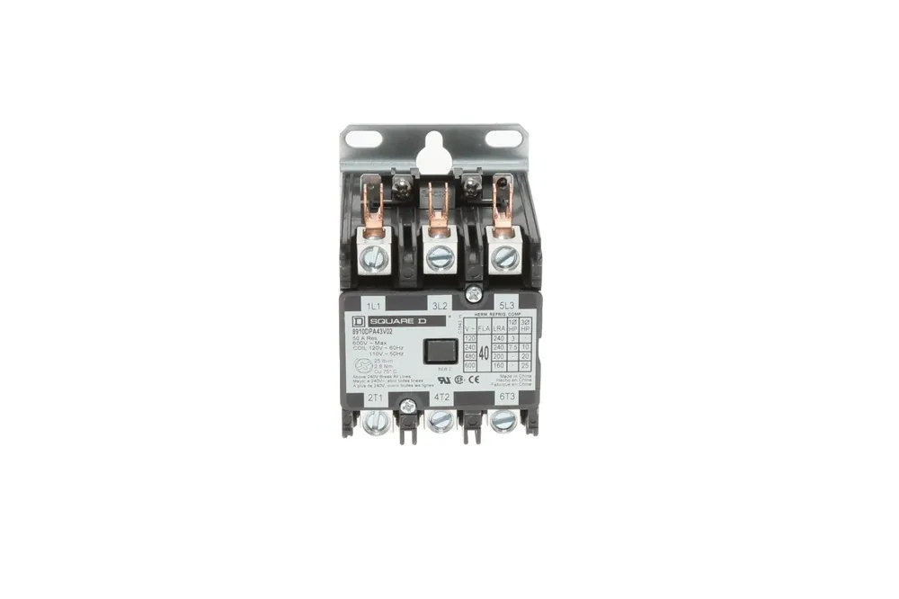 Square D 8910DPA43V02 Definite Purpose Contactor 120VAC 40A 3P