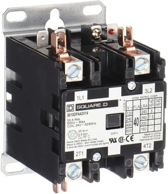 Schneider Electric 8910DPA42V09 Contactor 208/240VAC 40A 2-Pole NEMA 1 Definite Purpose