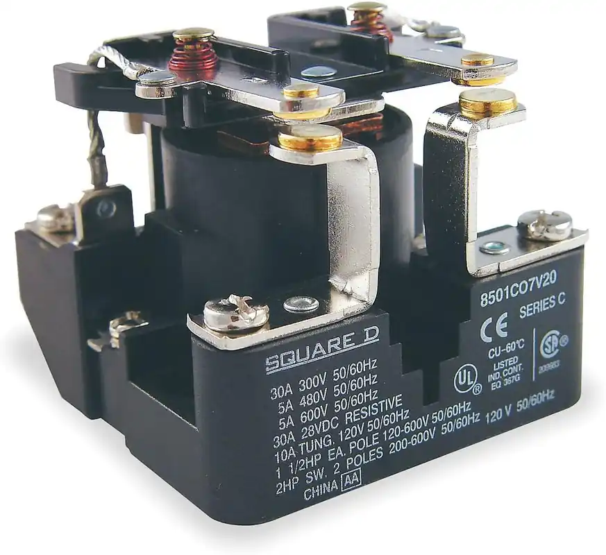 SK0265191-US20260702-105043-0 Square D 8501CO7V20 Power Relay 120V 30A DPST Panel Mount AC - Image 1
