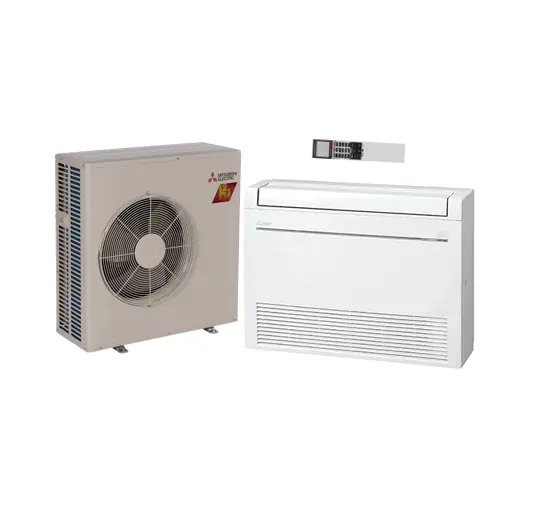 SK0266731-US20260702-105043-0 Mitsubishi Electric M-Series Floor Mounted Heat Pump Air Conditioning System 18000 BTU 21 SEER - Image 1