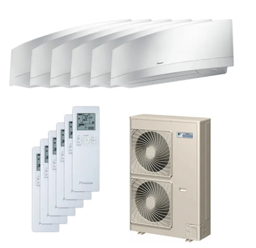 SK0267190-US20260702-105043-0 Daikin 48000 BTU 6 Zone Wall Mounted Ductless Mini-Split Heat Pump System - 19 SEER (9K+9K+9K+9K+12K+12K) - Image 1