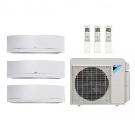 Daikin 48000 BTU 3 Zone Wall Mounted Ductless Mini-Split Heat Pump System - 19 SEER (9K+12K+18K) - R-410A