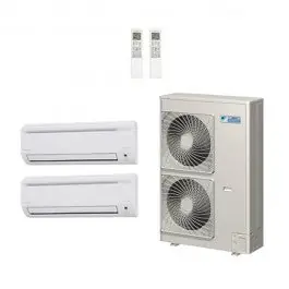 SK0267617-US20260702-105043-0 Daikin 48000 BTU 2 Zone Wall Mounted Ductless Mini-Split Heat Pump System - 19 SEER (9K+12K) - R-410A - Image 1