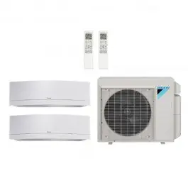 Daikin 24000 BTU 2 Zone Wall Mounted Ductless Mini-Split Heat Pump System - 18 SEER (9K+18K) - R-410A