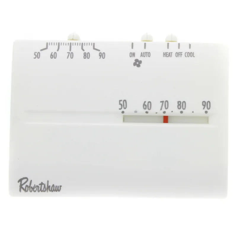 Robertshaw 9200H White 24v Mercury Free Horizontal Mount Thermostat 50-90F 1H-1C
