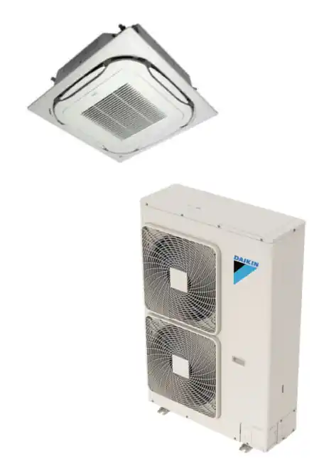 Daikin 42,000 BTU SkyAir Ceiling Cassette Ductless Mini-Split Heat Pump System - 17 SEER - R-410A