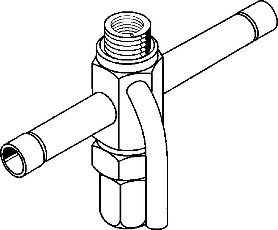 Sporlan 168186 TXV, Straight-Thru Body 3.8 x 1/2 x 1/4 ODF Type BQ