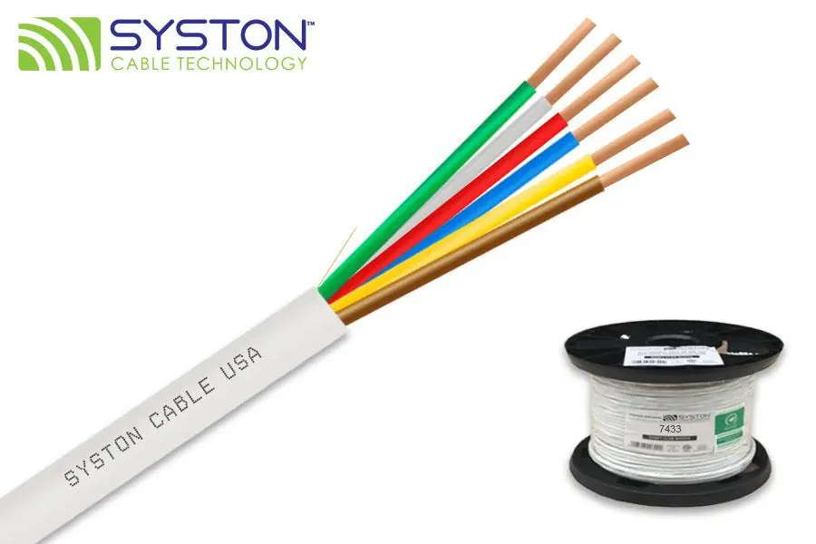 SK0268671-US20260702-105043-0 18 AWG 6 Conductor Plenum Thermostat Wire (7433-SP-WH-250) - Image 1