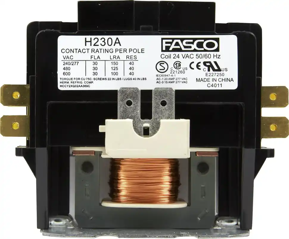 PEMS H230A 2 Pole 30A Definite Purpose Contactor 24 Volts