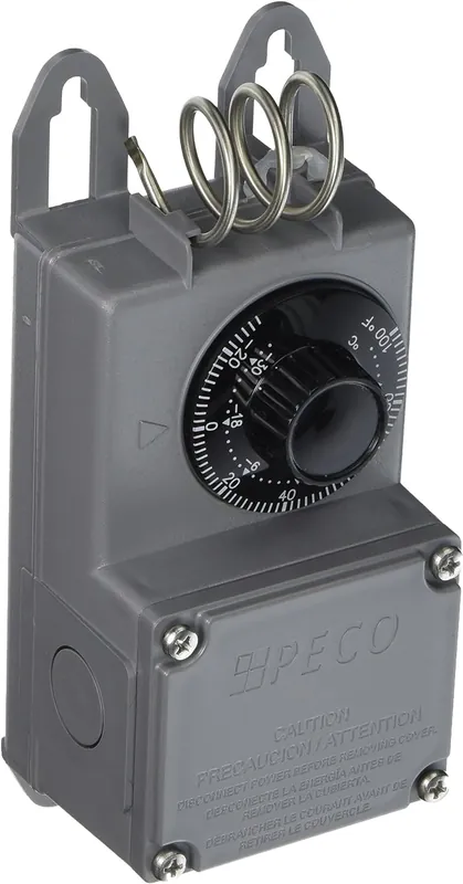 Peco TF115-023 Industrial NEMA 4X Thermostat, Gray