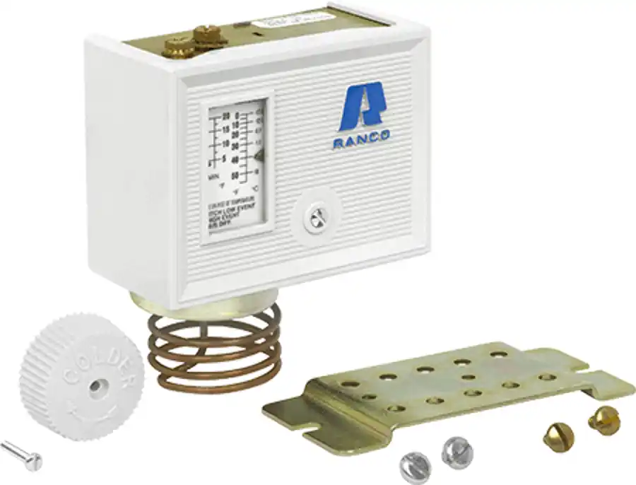 Robertshaw O10-1418 Temperature Control SPST 0-55F Air Coil Cap Wide Range