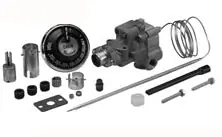 Robertshaw 4350-027 250/550F 1/4 Pipe 48 Cap Comm Gas